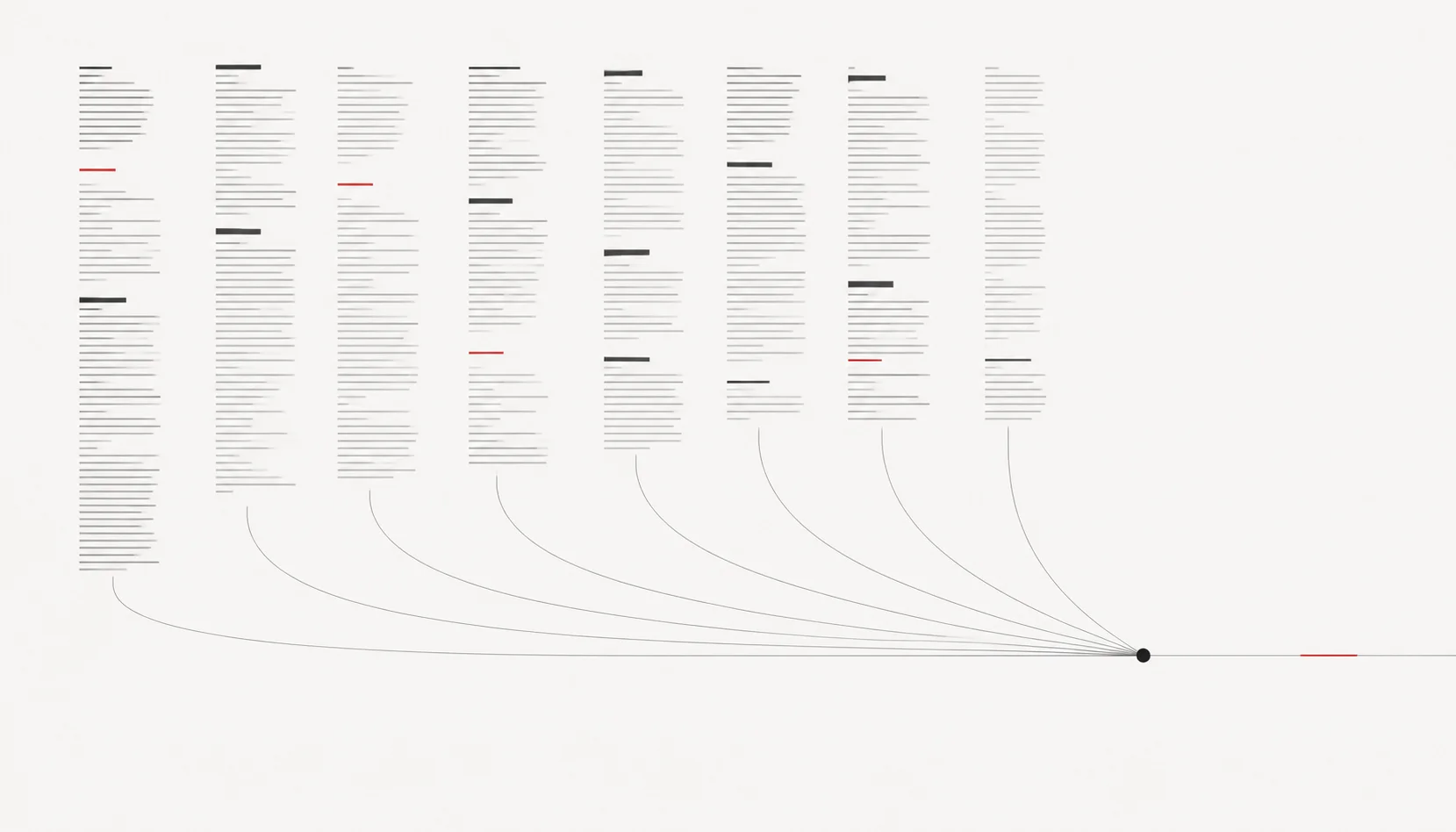 Editorial illustration of venture capital research signals converging into investor judgment